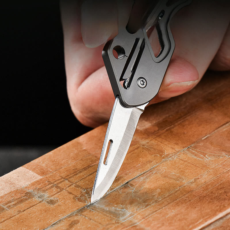 Couteau pliant portable d'extérieur EDC-Tool, porte-clés - image 5