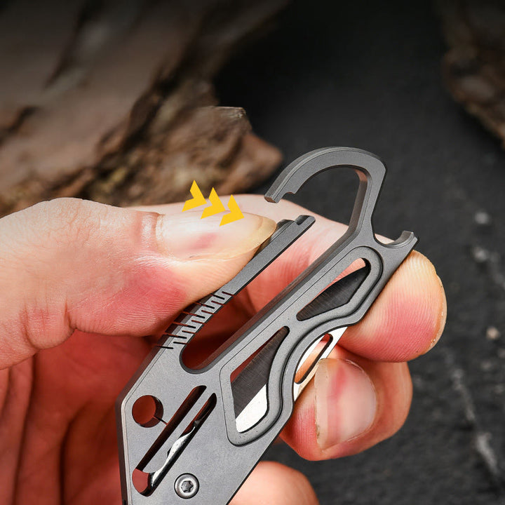 Couteau pliant portable d'extérieur EDC-Tool, porte-clés - image 6