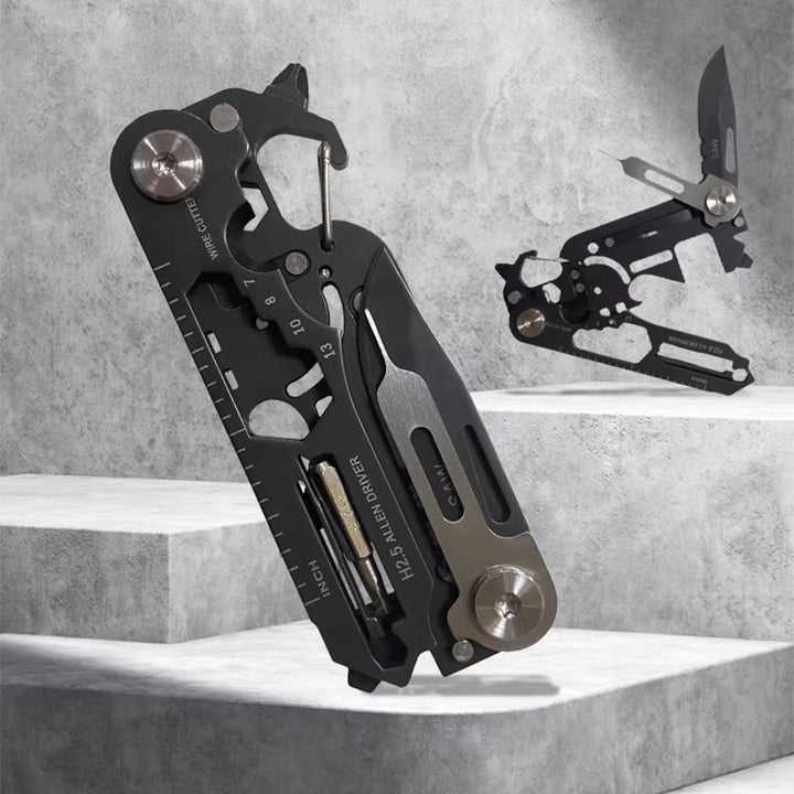 Couteau pliant portable multifonctionnel EDC-Tool, porte-clés - image 1