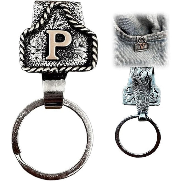 Porte-clés rétro en métal style cowboy western - P - image 18