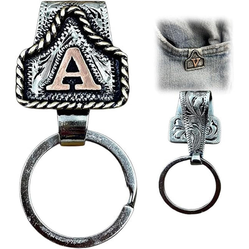 Porte-clés rétro en métal style cowboy western - UN - image 3