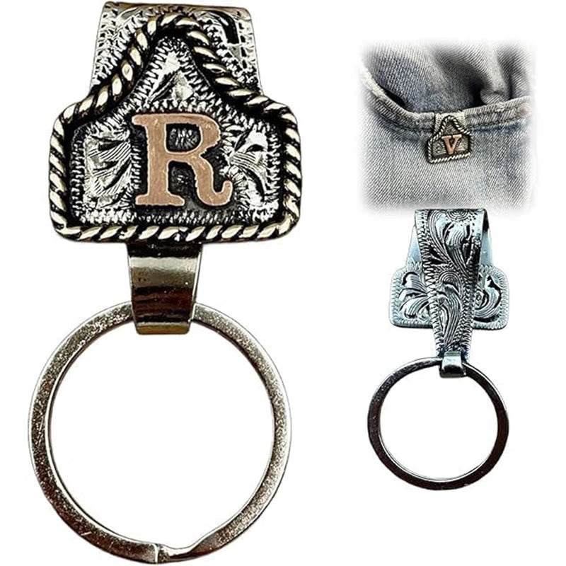 Porte-clés rétro en métal style cowboy western - R - image 19