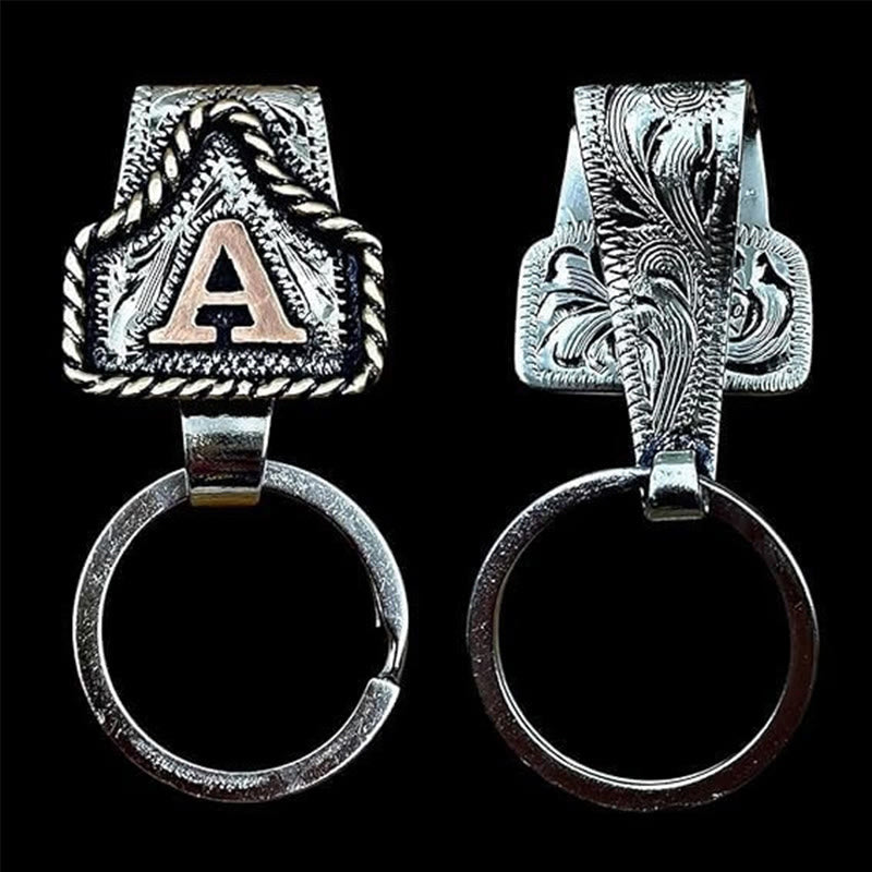 Porte-clés rétro en métal style cowboy western - image 2
