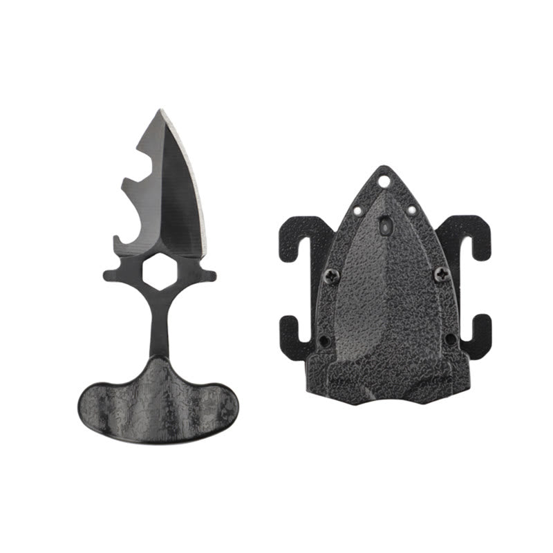 Mini couteau noir portable EDC pour l'extérieur - Noir - image 3