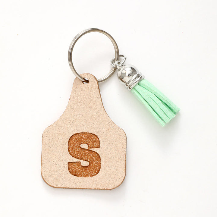 Porte-clés à pompon vert avec lettres de style minimaliste de ferme - S - image 21