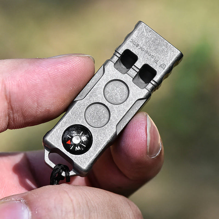 Boussole et sifflet de survie 2 en 1 EDC à double tube et décibels élevés - image 5