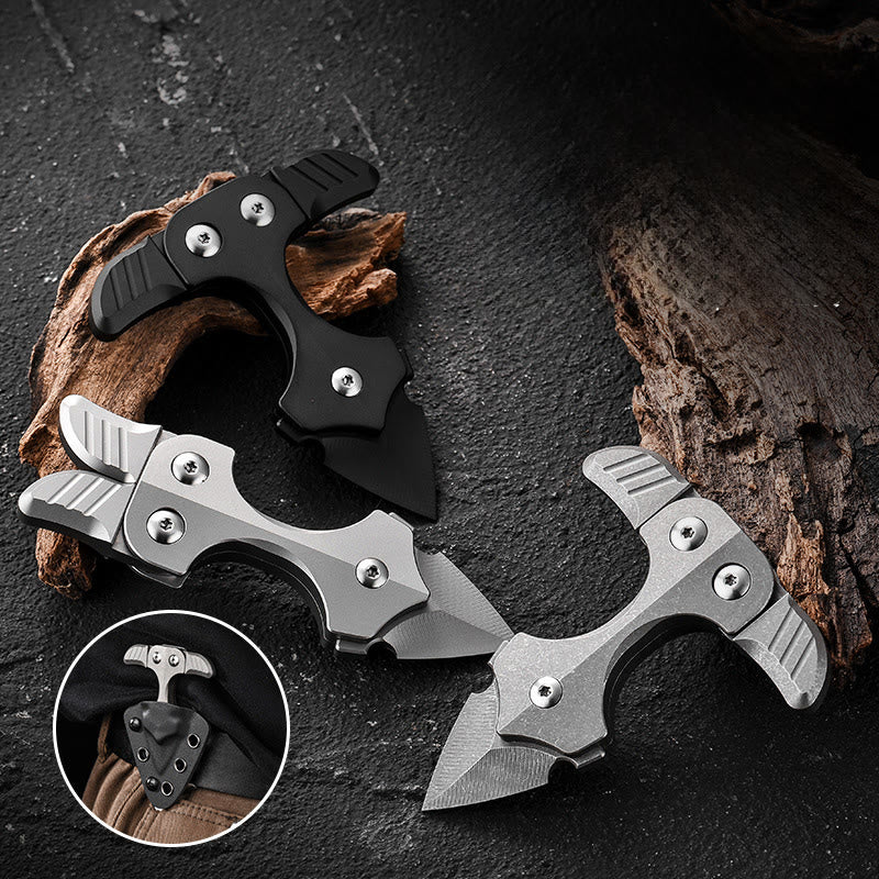 Couteau EDC multifonctionnel portable en alliage de titane pour autodéfense - image 1