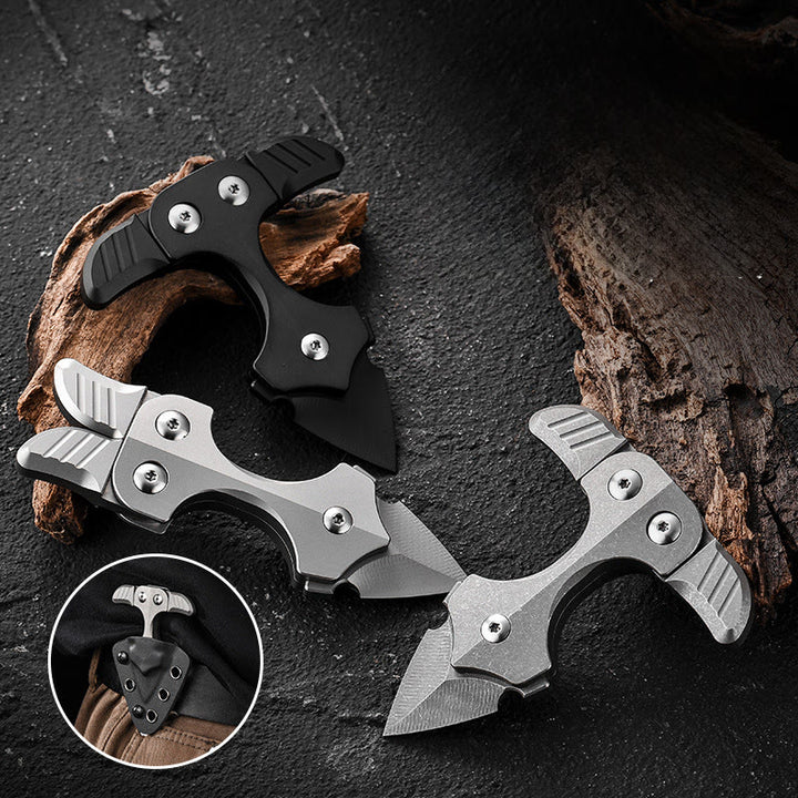 Couteau EDC multifonctionnel portable en alliage de titane pour autodéfense - image 1