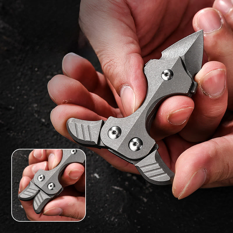 Couteau EDC multifonctionnel portable en alliage de titane pour autodéfense - image 2