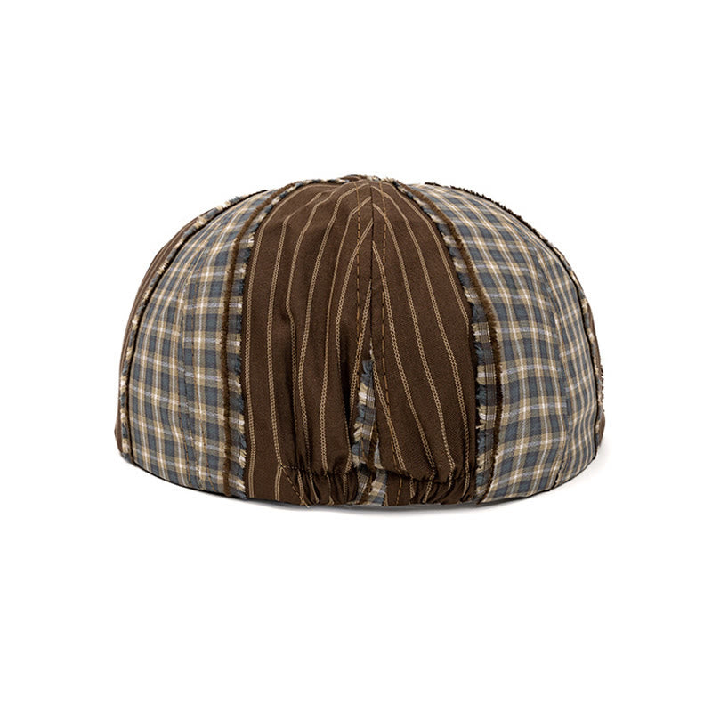 Béret rétro à couleurs contrastées, idéal pour le printemps et l'été - image 3