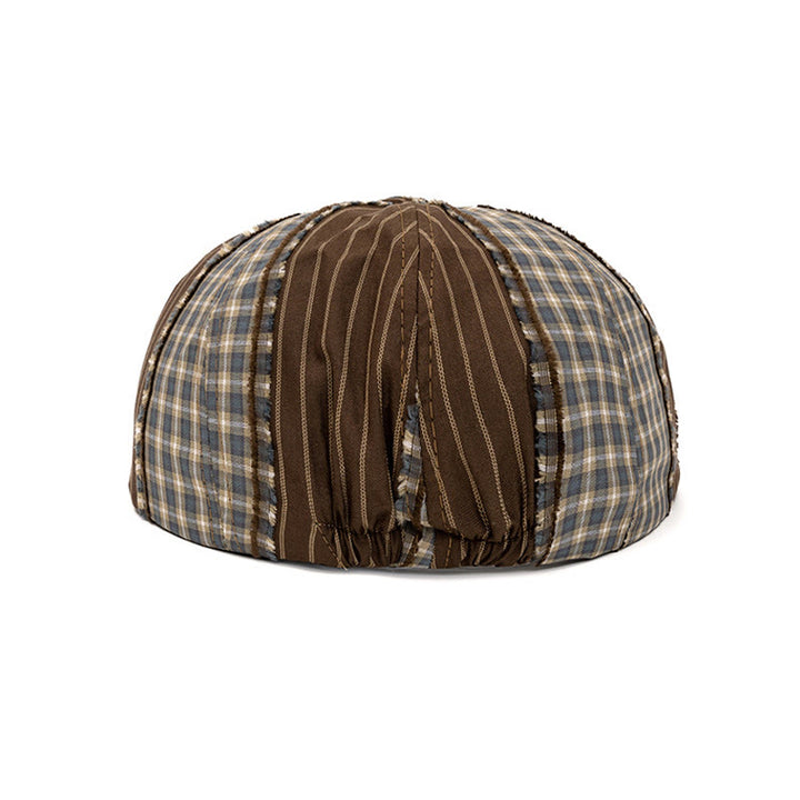 Béret rétro à couleurs contrastées, idéal pour le printemps et l'été - image 3