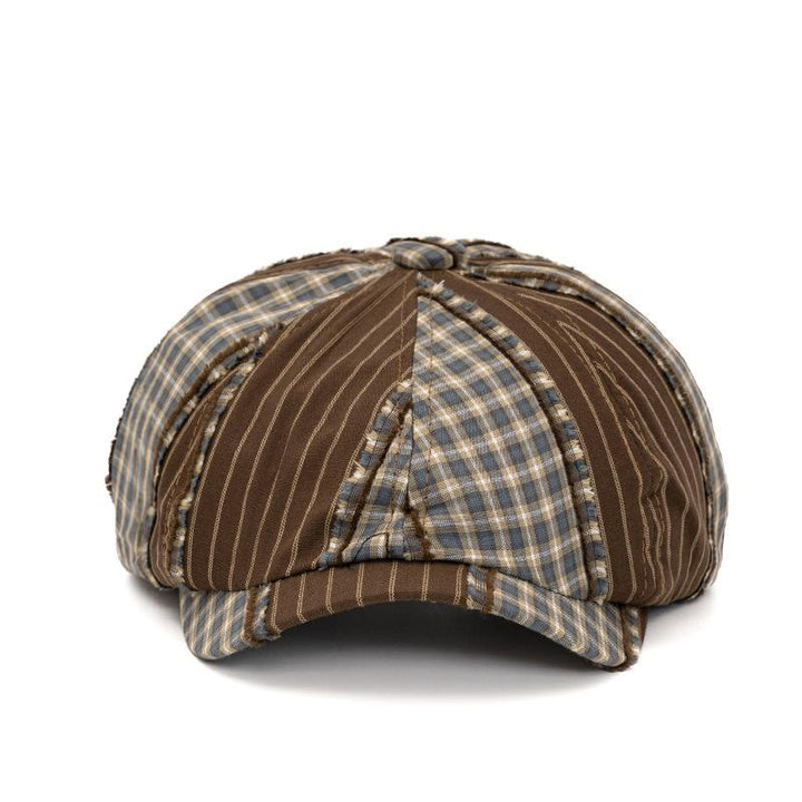 Béret rétro à couleurs contrastées, idéal pour le printemps et l'été - image 2
