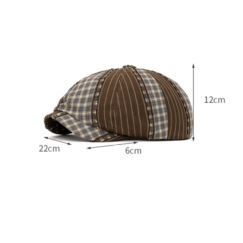 Béret rétro à couleurs contrastées, idéal pour le printemps et l'été - image 8