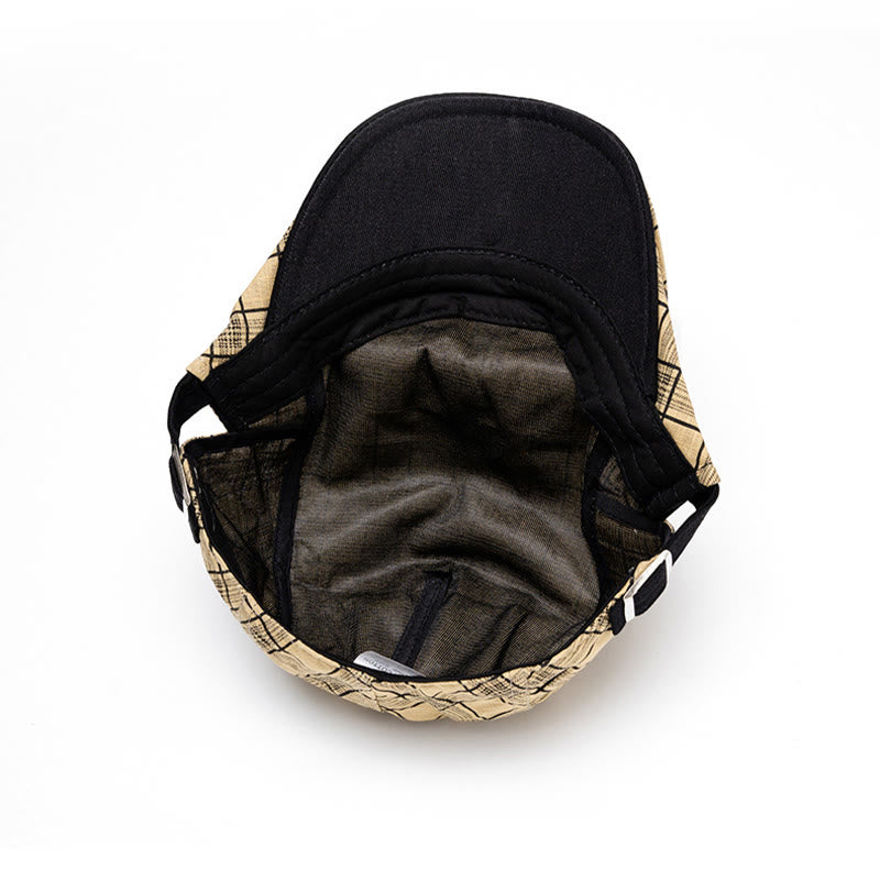 Béret en pur coton à rayures et à carreaux, tendance printemps-été - image 8