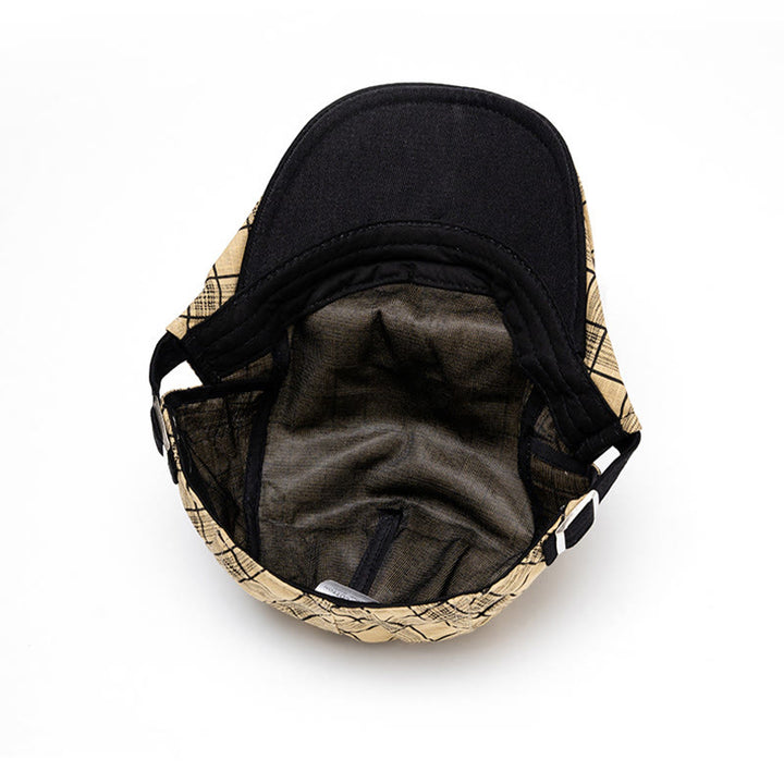 Béret en pur coton à rayures et à carreaux, tendance printemps-été - image 8