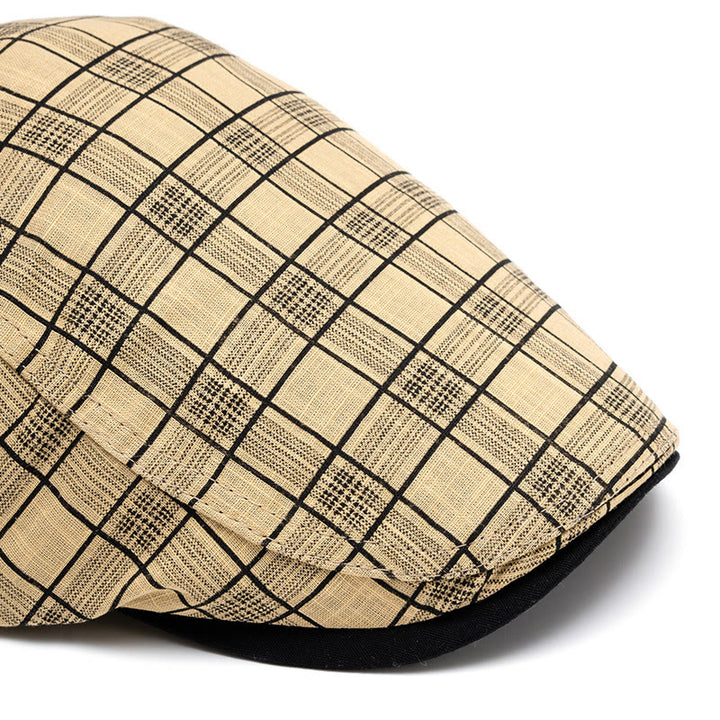 Béret en pur coton à rayures et à carreaux, tendance printemps-été - image 6
