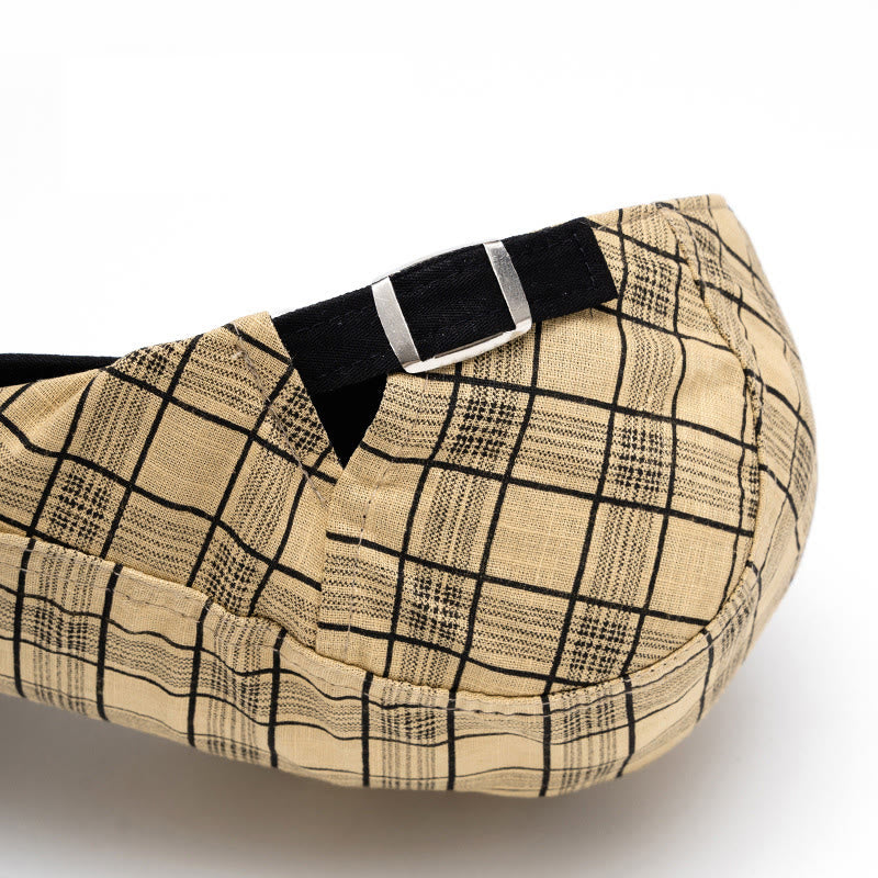 Béret en pur coton à rayures et à carreaux, tendance printemps-été - image 7