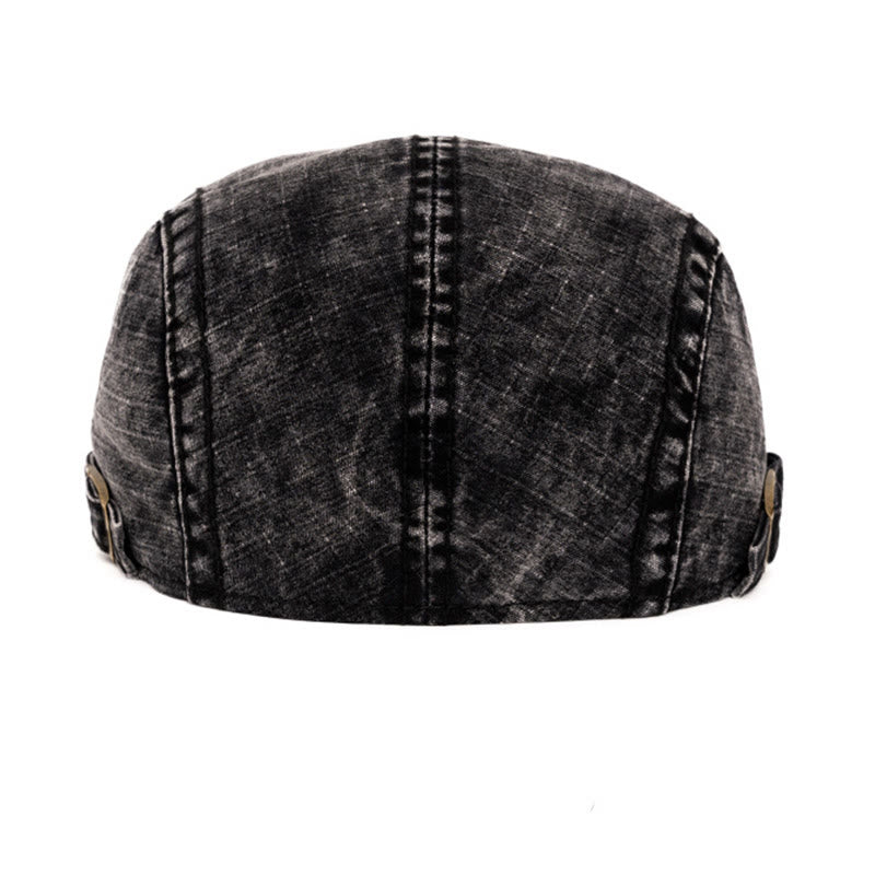Béret en pur coton délavé de style britannique printemps et été - image 7