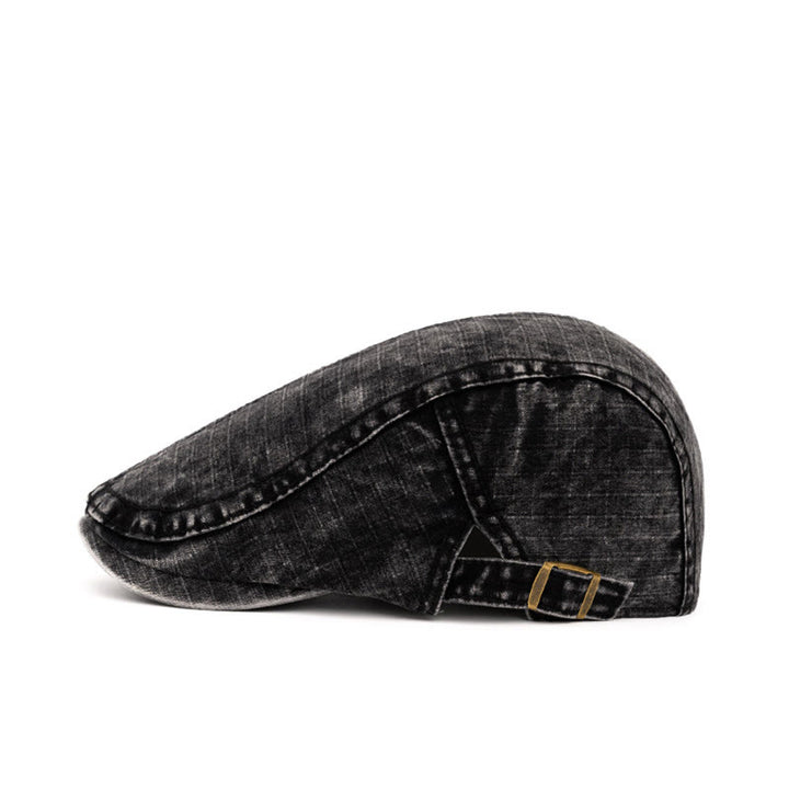Béret en pur coton délavé de style britannique printemps et été - image 2