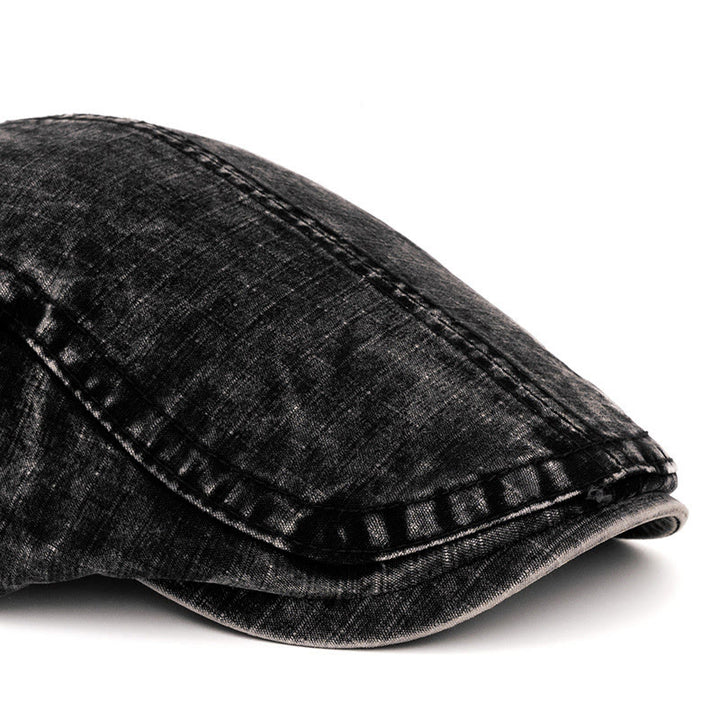 Béret en pur coton délavé de style britannique printemps et été - image 3