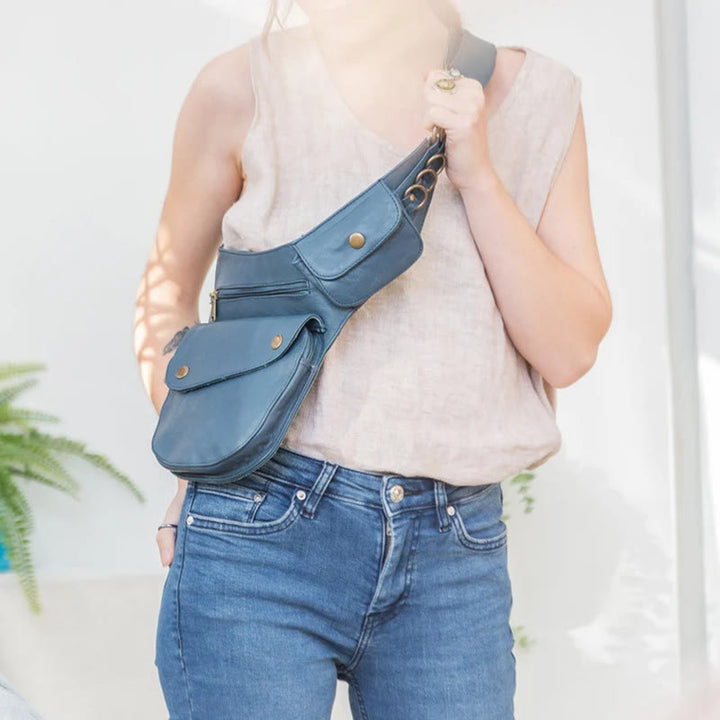 Sac banane rétro pour téléphone portable, loisirs, voyage, randonnée, pour femme - image 6