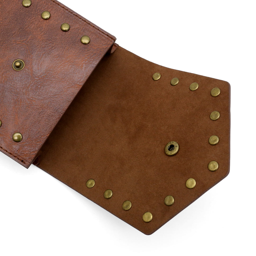 Ceinture de cosplay d'Halloween de style médiéval avec sac ceinture à rivets - image 10