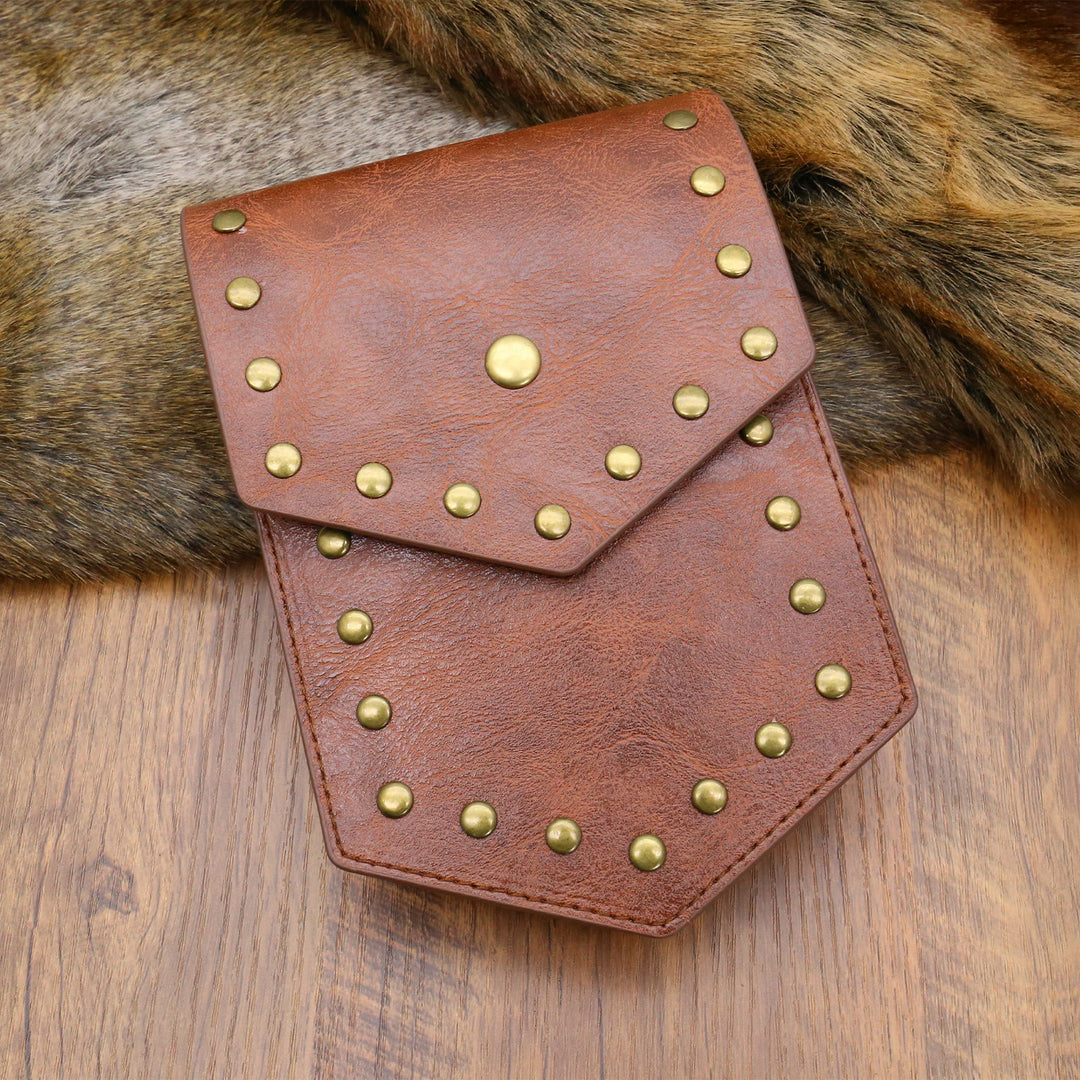 Ceinture de cosplay d'Halloween de style médiéval avec sac ceinture à rivets - image 7