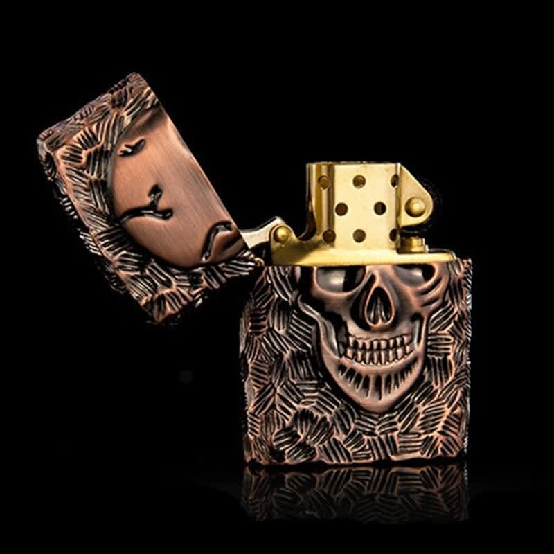 Briquet à kérosène rechargeable à motif squelette d'Halloween - image 7