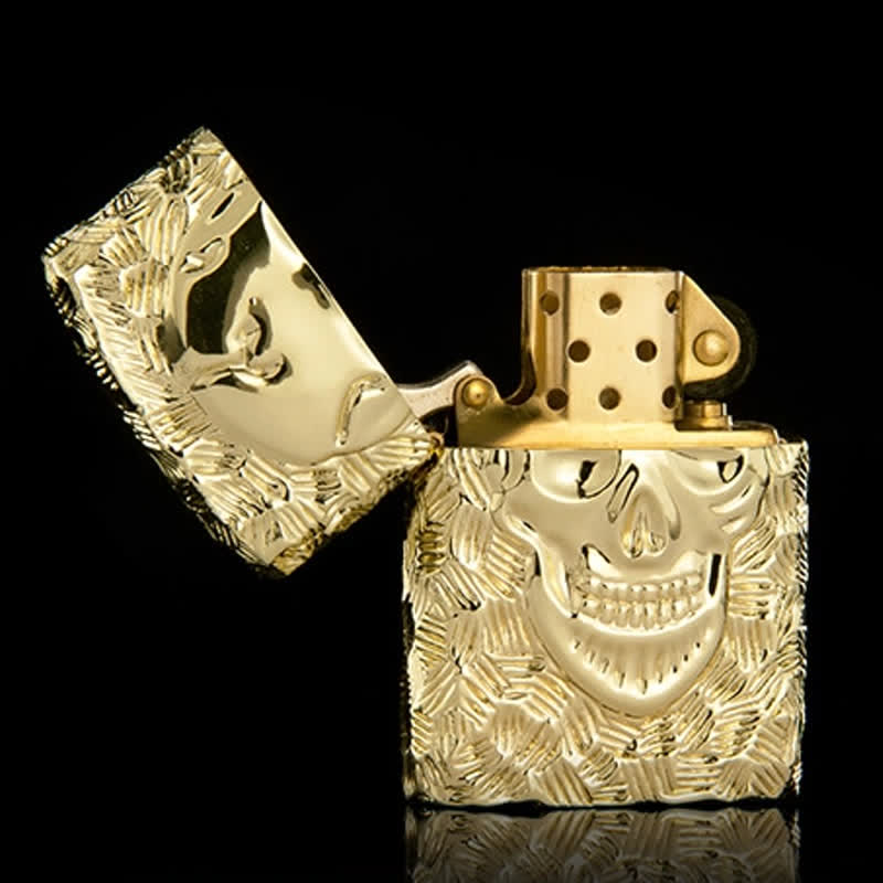 Briquet à kérosène rechargeable à motif squelette d'Halloween - image 10