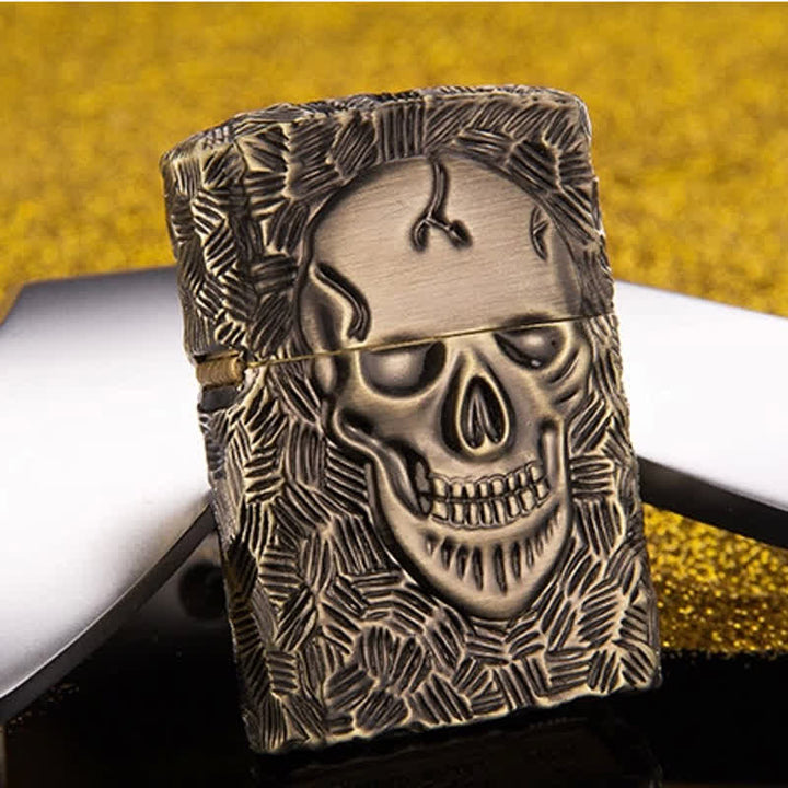 Briquet à kérosène rechargeable à motif squelette d'Halloween - image 4