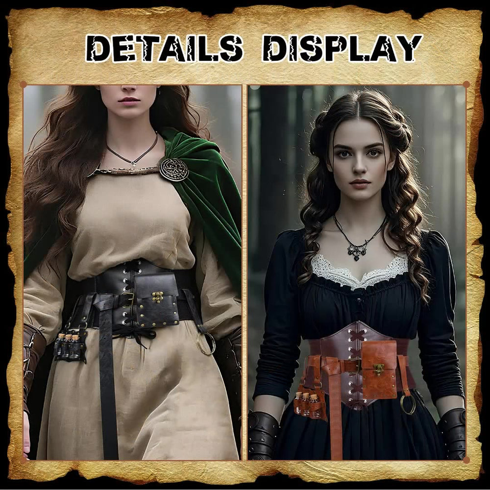 Ensemble de ceintures vikings pour femme, accessoires pour Halloween, cosplay, 5 pièces - image 2