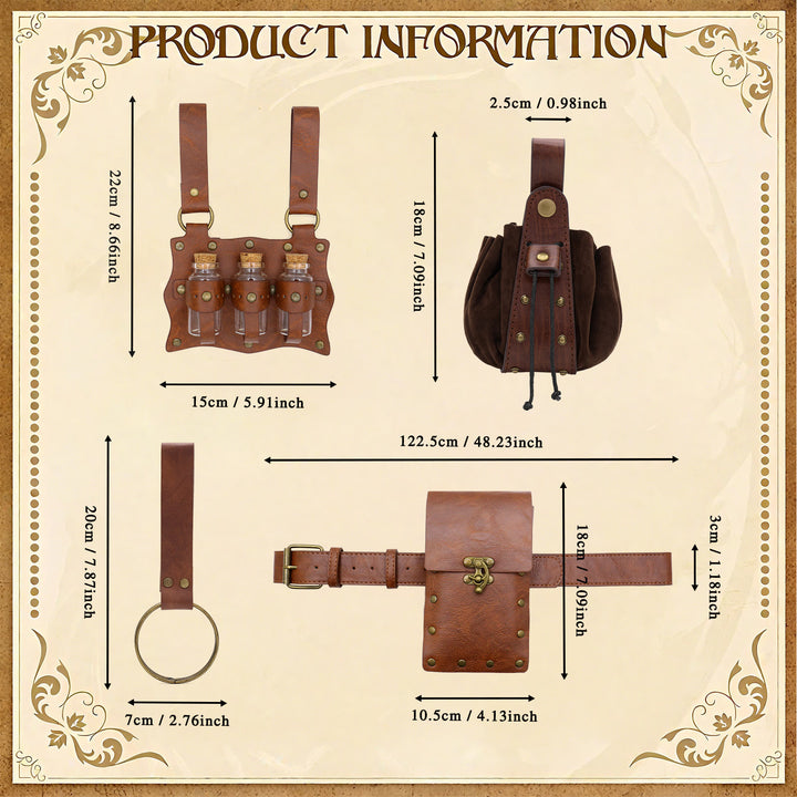 Ensemble de ceinture et portefeuille pour bouteille magique pour Halloween Cosplay - image 9