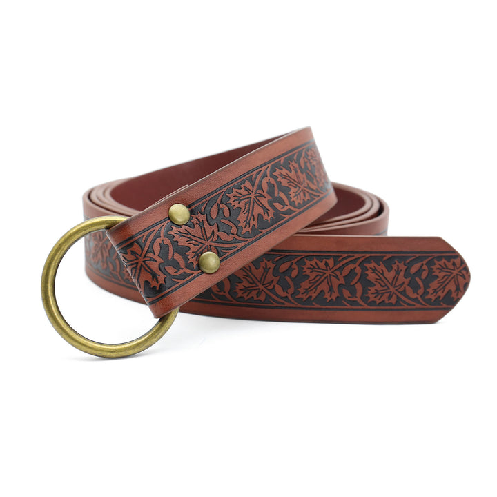 Ensemble de ceinture viking en relief avec motif feuille d'érable pour costume de cosplay d'Halloween - image 3