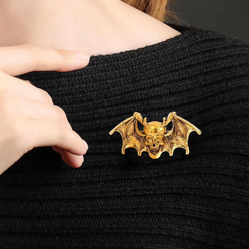 Accessoire créatif pour broche chauve-souris et crâne d'Halloween - image 2