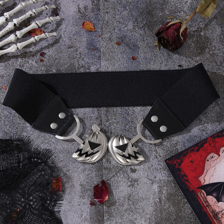 Ceinture corset pour femme à motif tête de citrouille d'Halloween - image 3