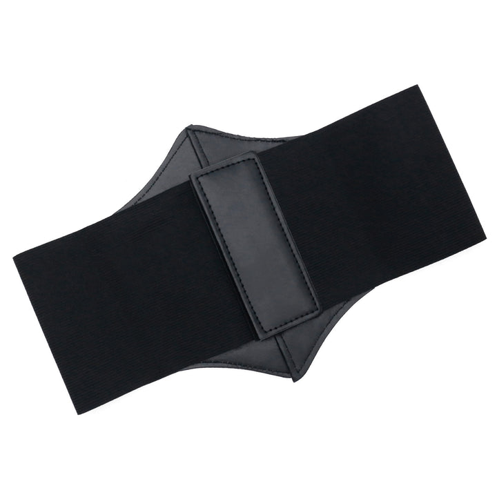 Ceinture corset noire élégante à boucle et sangle pour femme - image 7