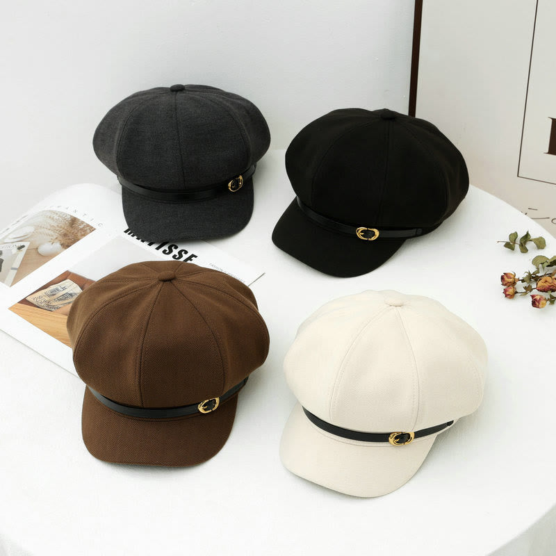 Béret d'hiver rétro de style britannique pour femme - image 1