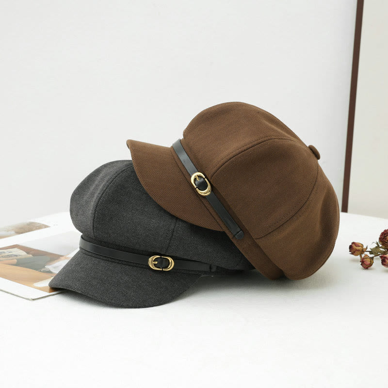 Béret d'hiver rétro de style britannique pour femme - image 2