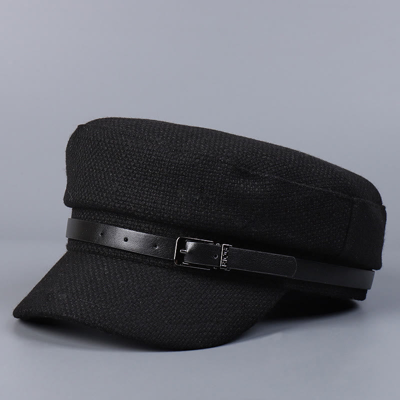 Béret d'hiver à boucle en métal pour femme - Noir - M (22"-22 7/8") - image 7