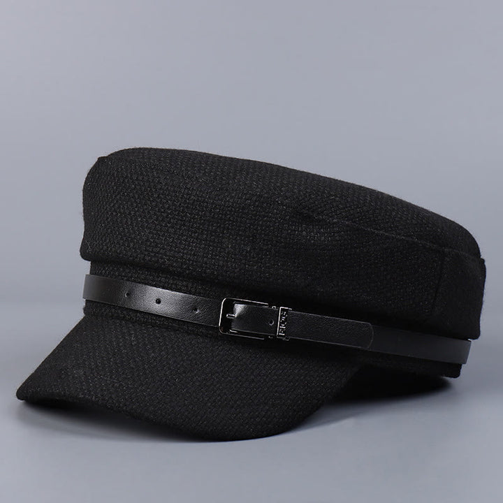 Béret d'hiver à boucle en métal pour femme - Noir - M (22"-22 7/8") - image 7