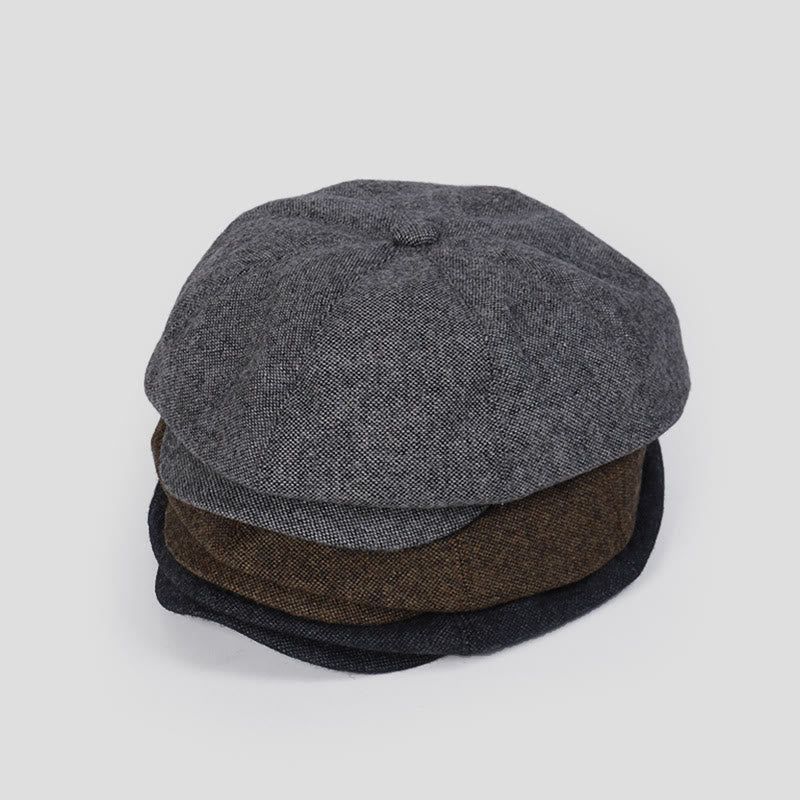 Béret unisexe rétro personnalisé pour l'hiver - image 7