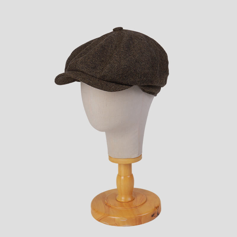 Béret unisexe rétro personnalisé pour l'hiver - image 1