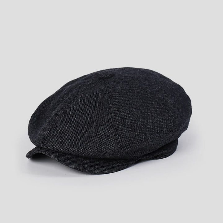 Béret unisexe rétro personnalisé pour l'hiver - Noir - M (22"-22 7/8") - image 2