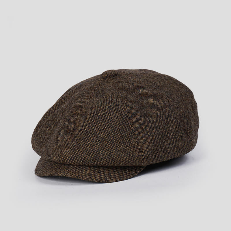Béret unisexe rétro personnalisé pour l'hiver - Café - M (22"-22 7/8") - image 0