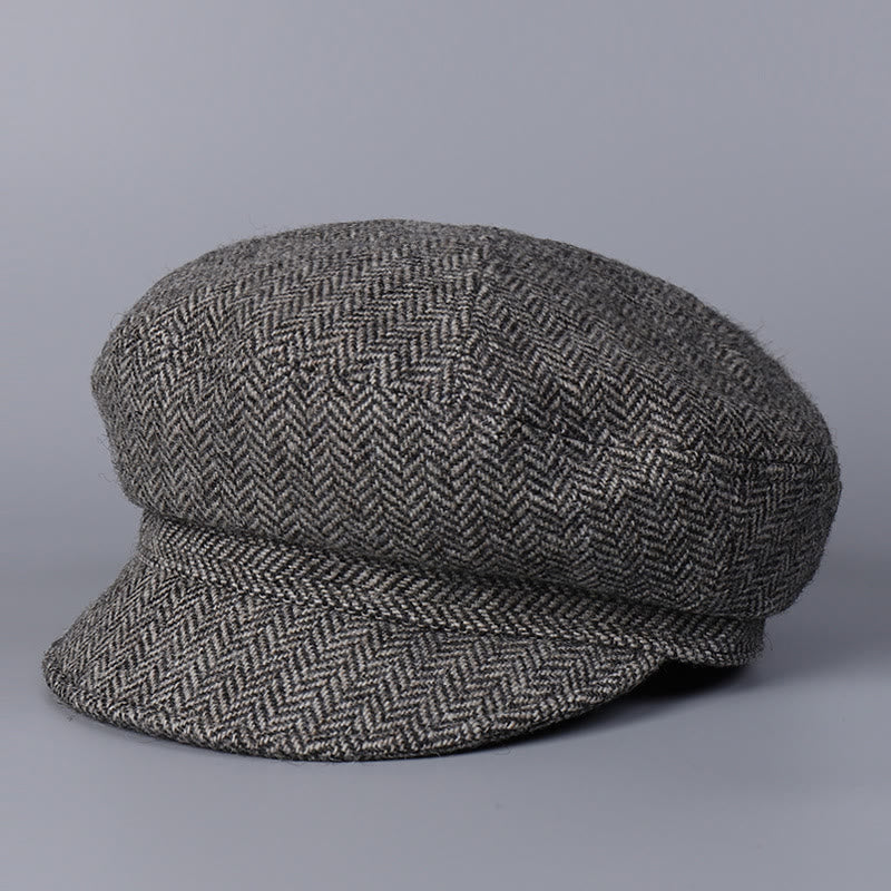 Béret classique britannique en laine pour femme - Gris - M (22"-22 7/8") - image 0