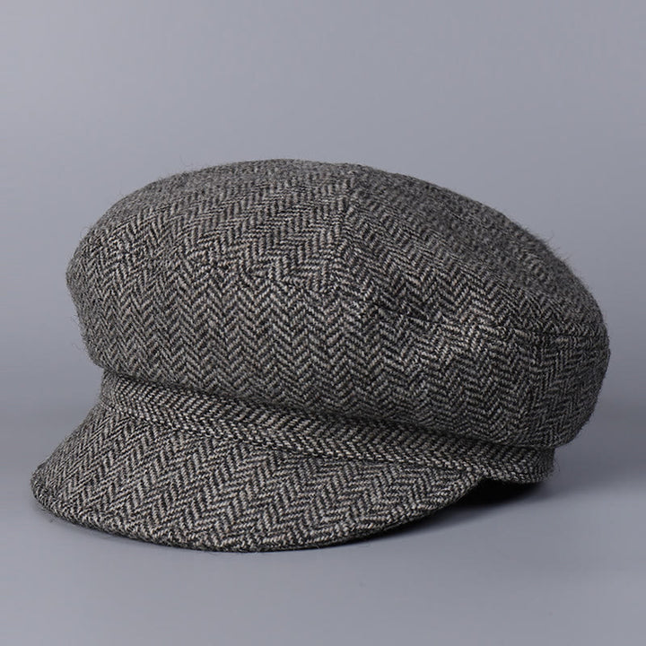 Béret classique britannique en laine pour femme - Gris - M (22"-22 7/8") - image 0