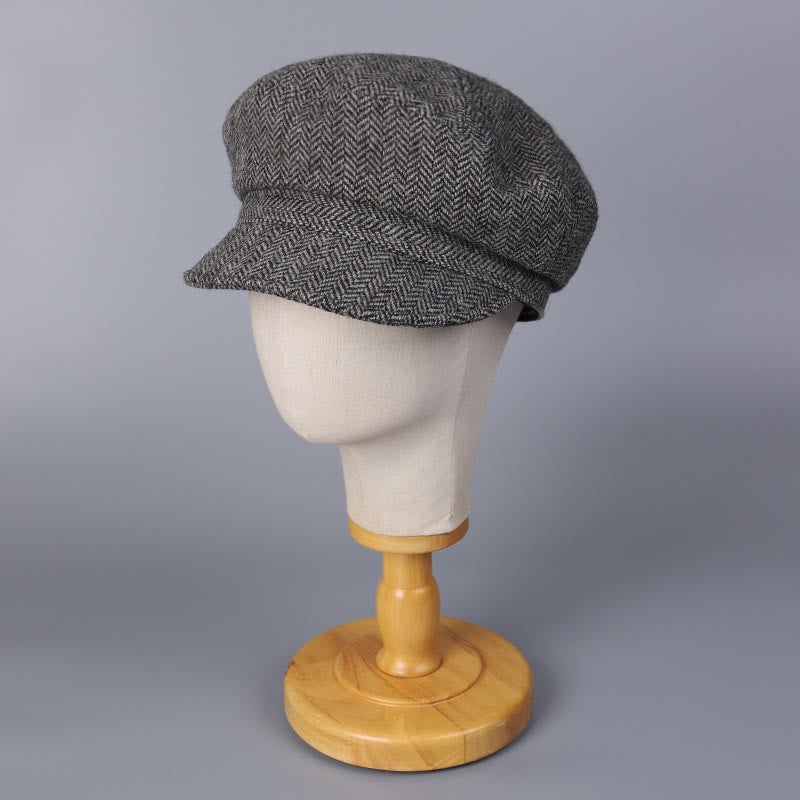 Béret classique britannique en laine pour femme - image 1