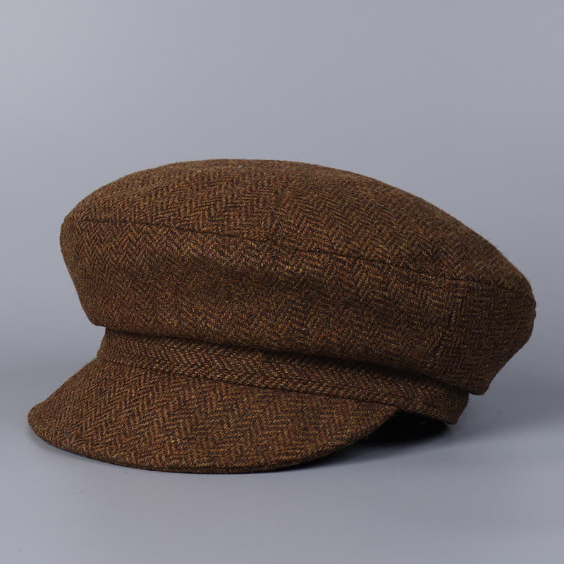 Béret classique britannique en laine pour femme - Café - M (22"-22 7/8") - image 12