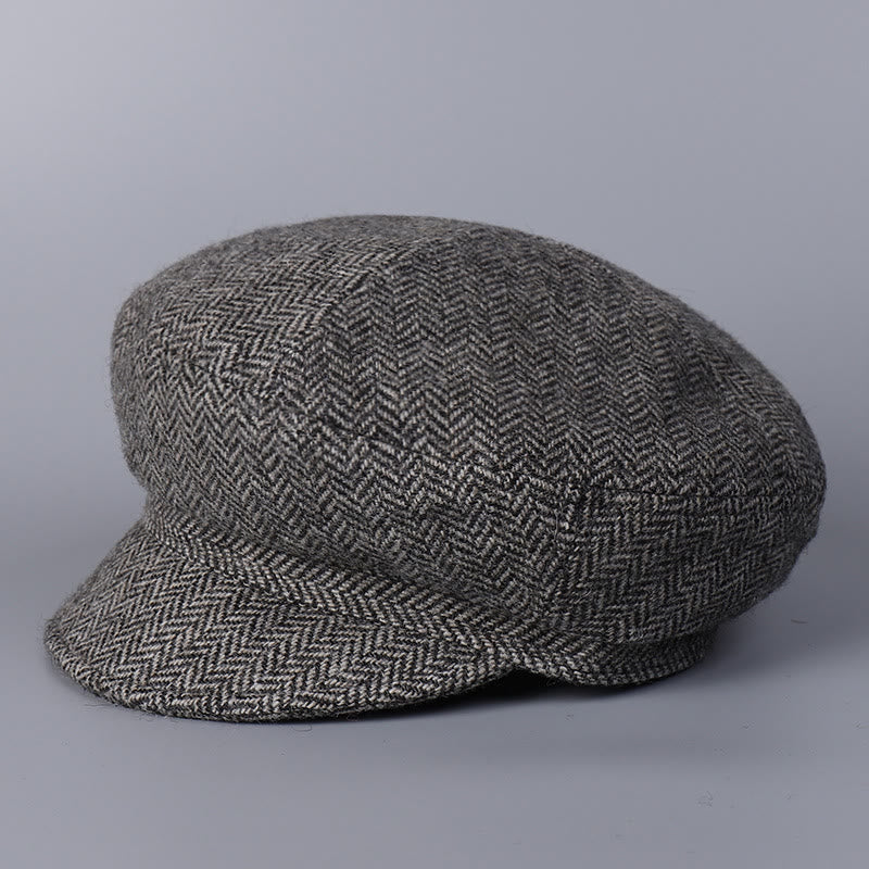 Béret classique britannique en laine pour femme - image 3