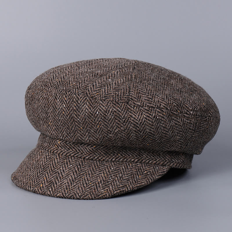 Béret classique britannique en laine pour femme - Moka - M (22"-22 7/8") - image 8